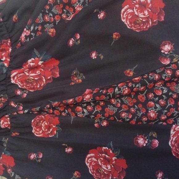 ✨ Xhilaration Sleeveless Sweetheart A-line Floral Dress Sz S - Picture 6 of 6